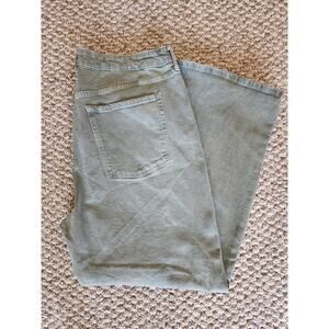 Old Navy Extra High Rise Sky-Hi Wide Leg Colored Denim Jeans Size 18